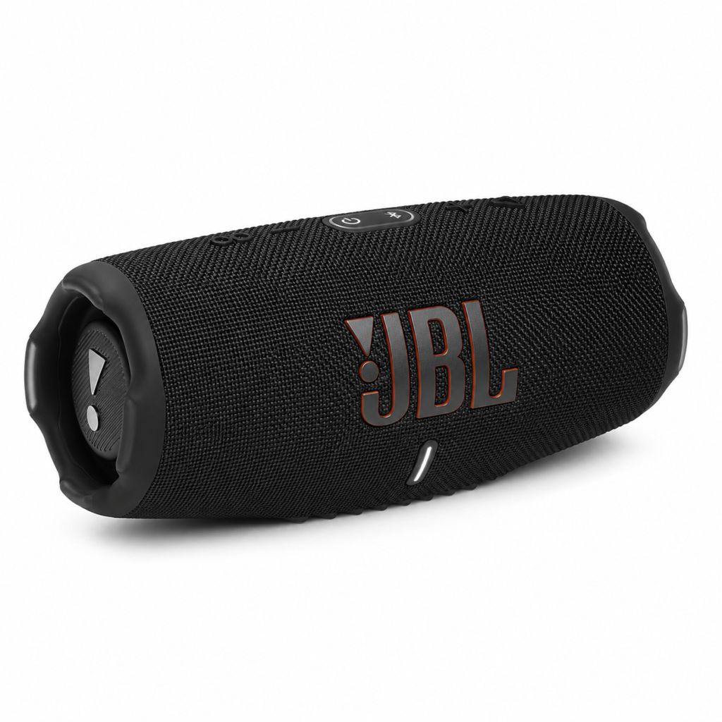 רמקול נייד JBL Charge 6 בעיצוב מודרני על רקע לבן