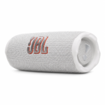 רמקול Bluetooth נייד JBL Flip 7 עם שמע עוצמתי ועמידות - לבן