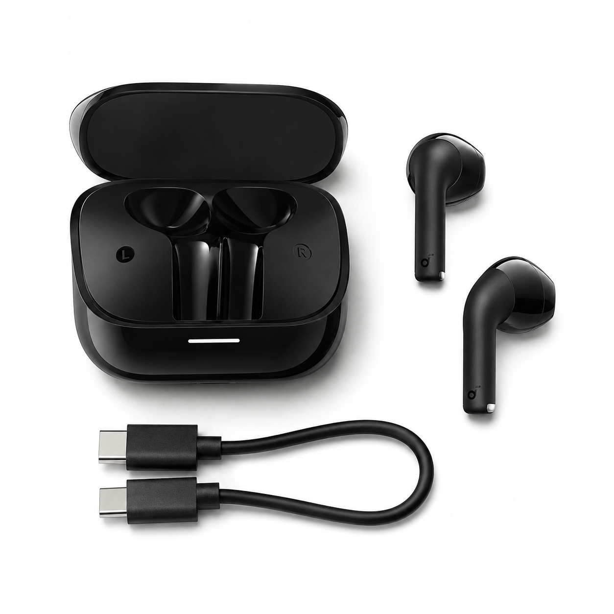 אוזניות Soundcore K20i עם מארז טעינה וחיבור USB-C