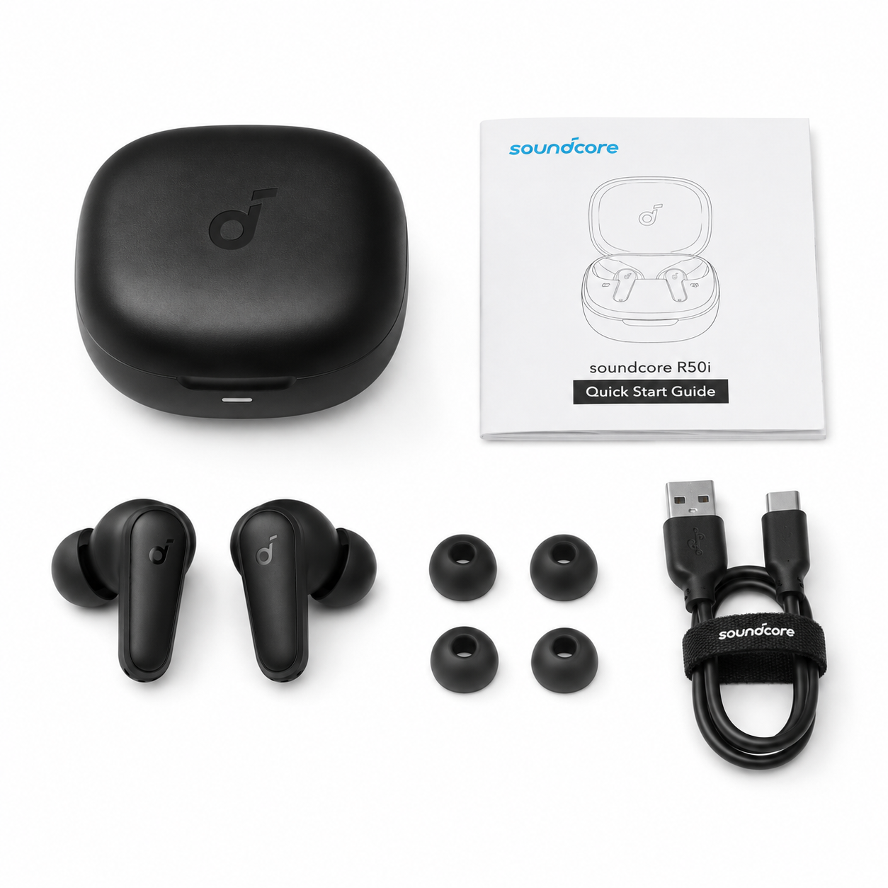 כפתורי המגע ועיצוב אוזניות Anker Soundcore R50i