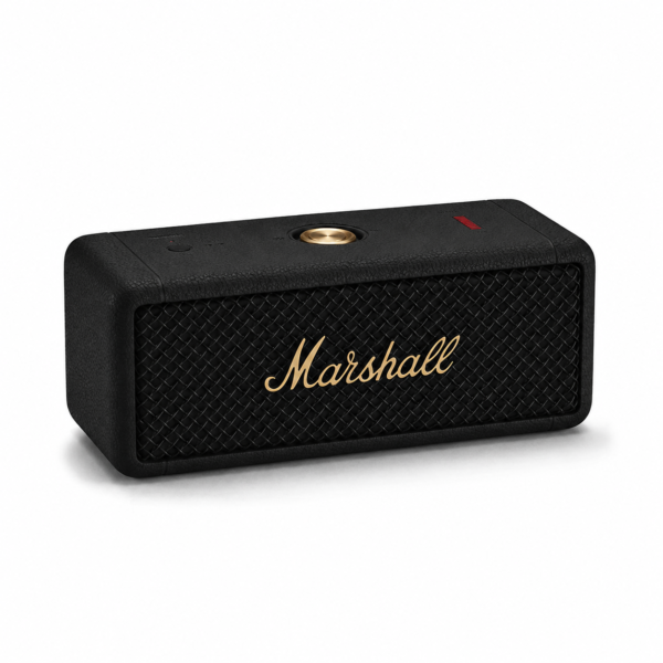 Marshall Emberton II מזווית צד המדגישה את העיצוב הקומפקטי