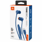 ⁦אוזניות JBL Tune 310C USB-C חוטיות עם סאונד Hi-Res -כחול⁩ – תמונה ⁦3⁩