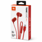 ⁦אוזניות JBL Tune 310C USB-C חוטיות עם סאונד Hi-Res -אדום⁩ – תמונה ⁦3⁩
