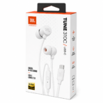 ⁦אוזניות JBL Tune 310C USB-C חוטיות עם סאונד Hi-Res -לבן⁩ – תמונה ⁦3⁩