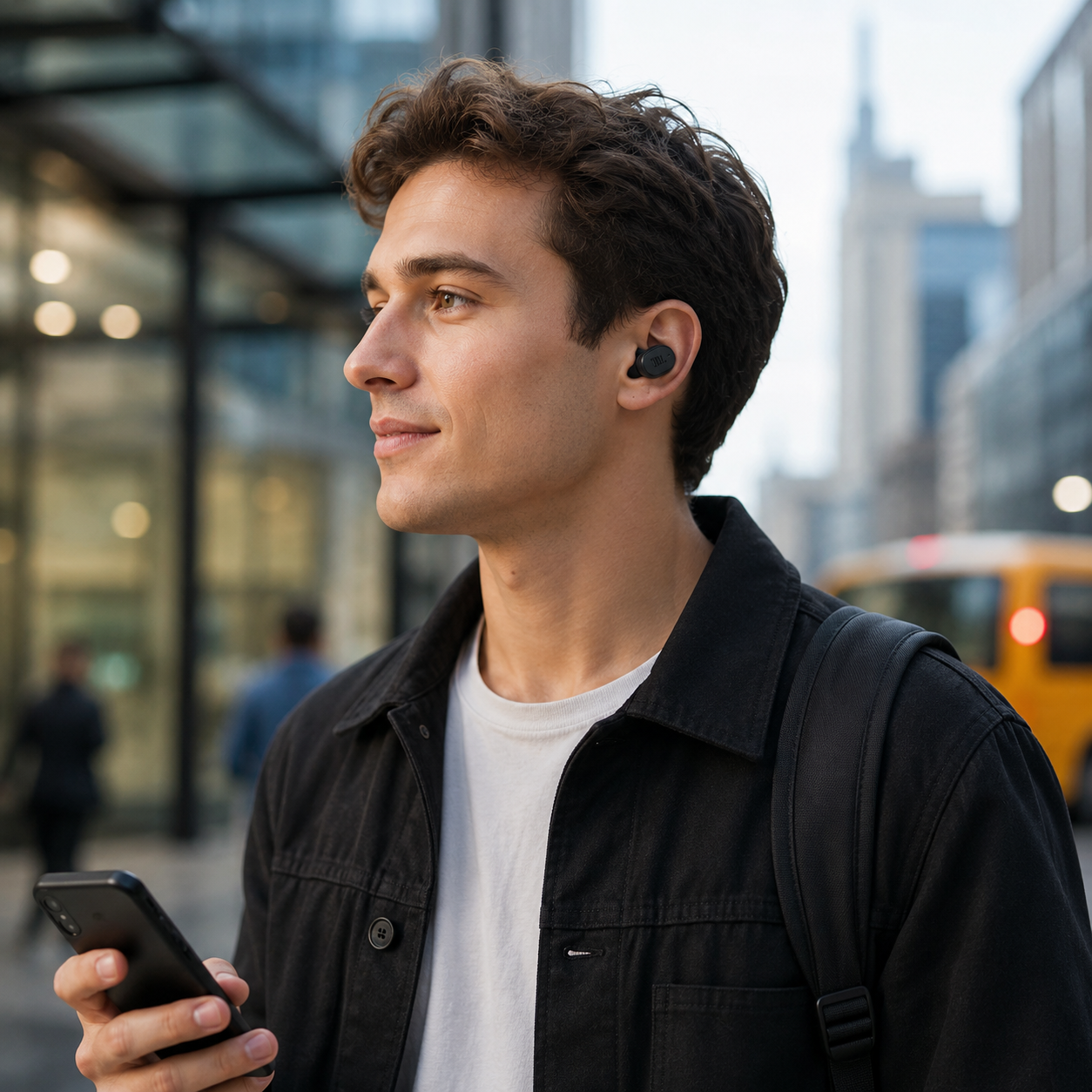 שימוש יומיומי באוזניות אלחוטיות JBL Tune Buds 2 שחורות