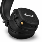 כפתור השליטה והפרטים העיצוביים של אוזניות Marshall Major IV