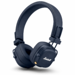 אוזניות Marshall Major V אלחוטיות עם 100+ שעות סוללה- כחול