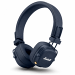 אוזניות Marshall Major V אלחוטיות עם 100+ שעות סוללה- כחול