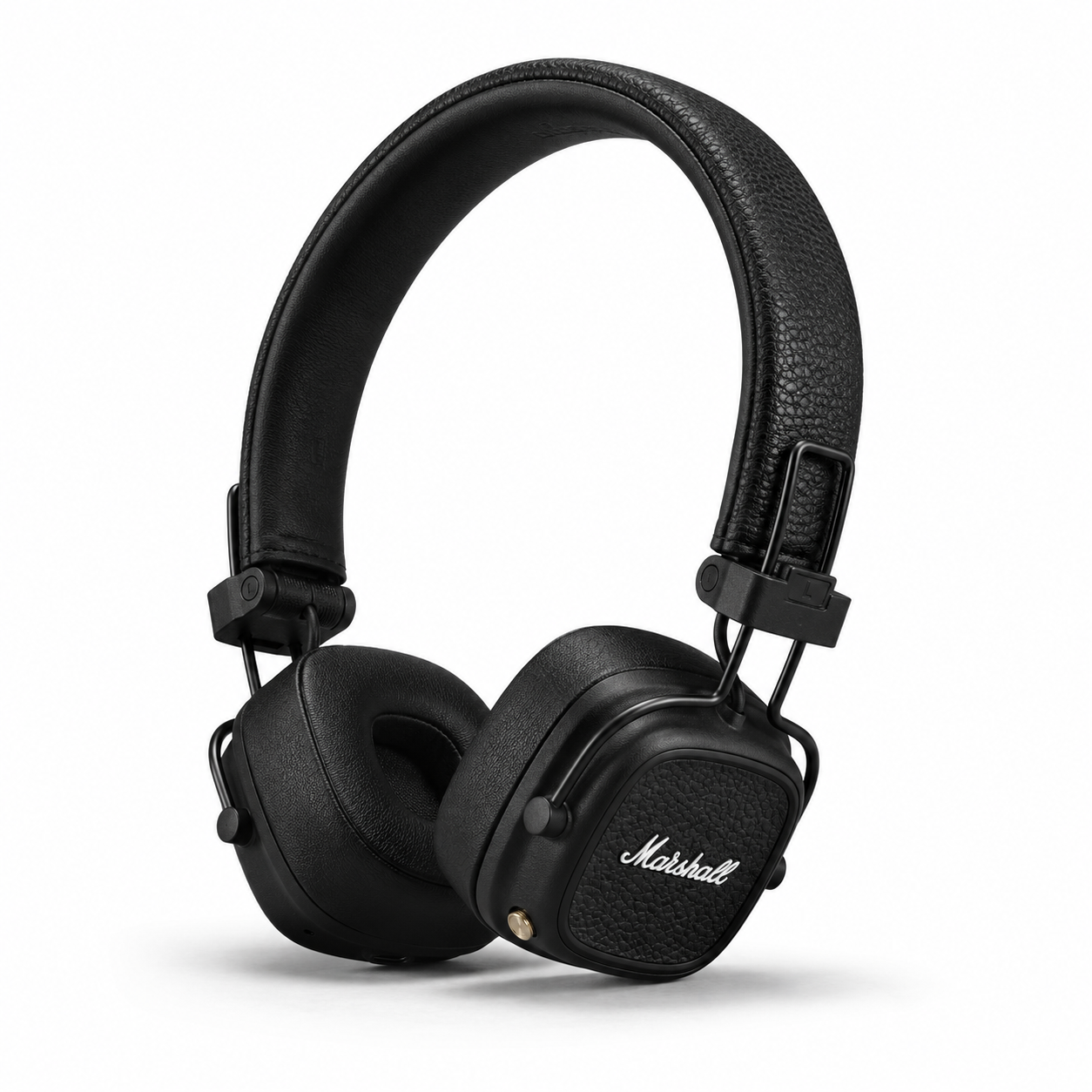אוזניות Marshall Major V אלחוטיות שחורות על רקע לבן