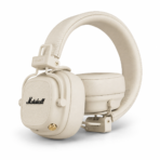 ⁦אוזניות Marshall Major V אלחוטיות עם 100+ שעות סוללה- קרם⁩ – תמונה ⁦2⁩