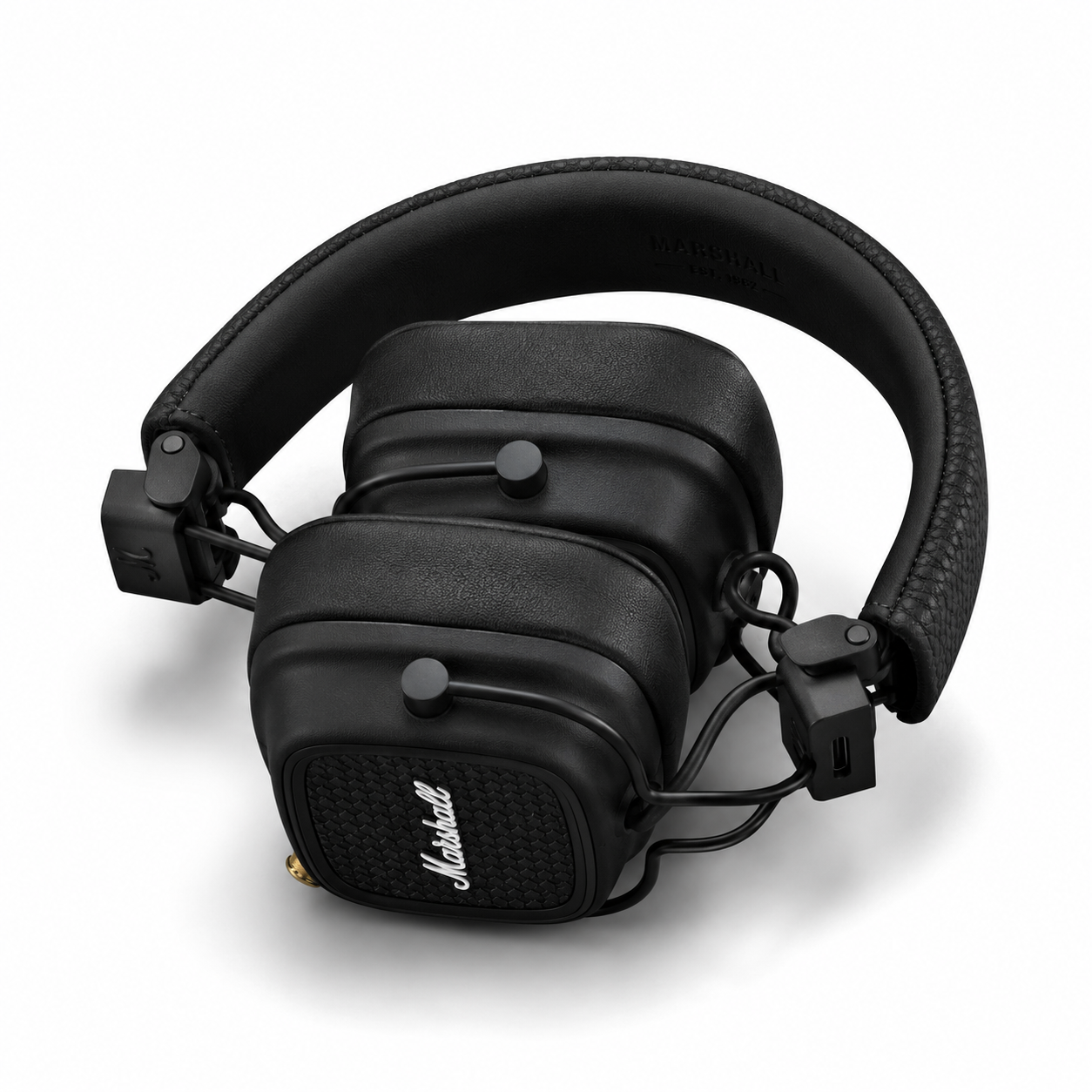 Marshall Major V במצב מקופל המדגיש את העיצוב והמבנה