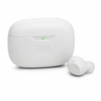 אוזניות אלחוטיות JBL Wave Beam עם בס עמוק ונוחות - לבן