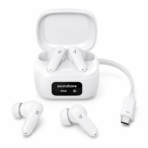 אוזניות אלחוטיות Anker Soundcore P41i עם ANC ומטען נייד-לבן