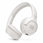אוזניות JBL Tune 530BT אלחוטיות עם Pure Bass ו-76 שעות - לבן