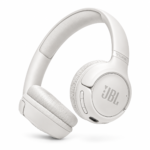 אוזניות JBL Tune 530BT אלחוטיות עם Pure Bass ו-76 שעות - לבן