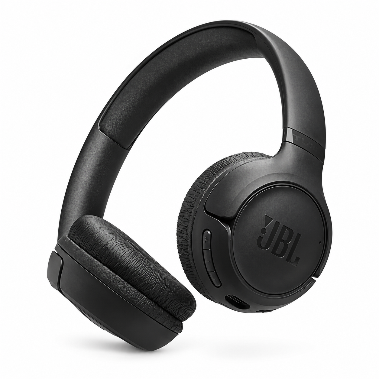 אוזניות JBL Tune 530BT אלחוטיות עם Pure Bass על רקע לבן